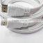 White flat HDMI cable with nickel plated 1M