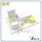 High Glossy finish tire display and white acrylic material sqaure shape hand made jewelry stand manufacture