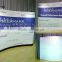 Tension advertising display stand Portable curved fabric backdrop