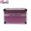 Factory Customizable Promotional Purple Pu Beauty Lockable Case For Cosmetic