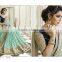 Turquoise Shimmer Net Saree