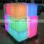 New design Magic colorful light and portable led cube seat