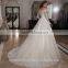Luxury Elegant Appliques Beading Off Shoulder Bridal Gowns Vestido De Noiva Long Sleeve White Tulle Wedding Dresses CWFw2297
