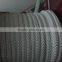 high quality 12 plait braid polyester rope with splice eye and canvas protected at both ends
