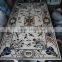 White Semi preecious stone inlaid Rectangular Marble Pietra Dura Dinning Inlay Table Top