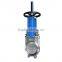 hot sale manual knife gate valve flanged metal seal