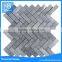 2016 hot sale big herringbone shower floor marble tile mosaics