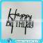 wholesale acrylic birthday cake topper,plexiglass monogram cake topper for birthday