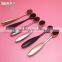 Wholesale single spray finishing gold oval face brush