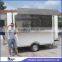 JX-FS280A Stainless Steel mobile fast food trailer with foldable advertising Board