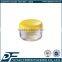 free sample 5g empty double wall black cosmetic jar plastic