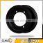 Heavy duty black forklift milling wheel rims