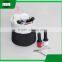 Fashion foldable round shape custom transparent men toiletry bag