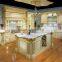 Bisini Luxury Solid Wood Hand Carved Birch Kitchen Cabinet/American Kitchen Furniture