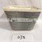 Rustic Wholesale Price Wood Garden Metal Stack Square Pot Planter