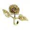 Antique Brass Rose Shape Hanger For Coat