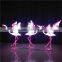 Outdoor decoration 3D LED christmas acrylic lighted pink flamingo