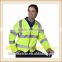 New High Visibility Safety Vest with Zipper Reflective Tape Strips yellow