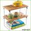 Bamboo 2 layer display shelf for kitchen Homex-BSCI Factory