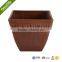 Decorative Square White Ceramic Pot for Room Decoration/lightweight/strudy and durable/eco-friendly