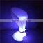 Stools Bar Modern Metal LED Nightclub Stool with Stainless Steel Circle at the Bottom with 16 Colors Available