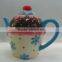 Lovely teapot/ceramic tea pot/ porcelain teapot for home decor