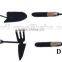 garden tool set/hand tool/trowel/transplanter/cultivator/fork hoe/weeder/prunig shear/hedge shear/lopper