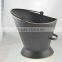 fireplace waterloo black metal coal bucket