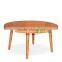 Furniture Coffee Table Vintage Style Circle Shape Combination Solid teak Wood Natural Color