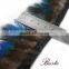 China factory handmade fabric trimming feathers wholesale dyed blue feather trimming