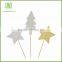 Biodegradable Childrens Cake Toppers Creative Wooden Bamboo Food Skewers