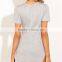 lace up knit top deep V neck cross string woman sexy top