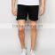 2016 Hot Sale Latest Custom Five Pockets Men's Black Slim Fit 98% Cotton 2% Elastane Stretch Denim Zip Fly Casual Shorts