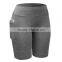 Wholesale Quick Dry Polyester/spandex Women Gym Sport Shorts With Pockets