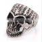 couple love titanium steel fringer rings women full crystal paving steel rings jewelry for her gifts