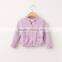 Long Sleeve Loose Handmade Knit Wool Knit Cardigan Sweater Designs for Girls