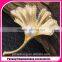 Fashion natural pearl gold-plated ginkgo biloba brooch
