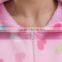 Cheap heart printed fleece onesie,pajamas