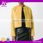 Shandao OEM fine quality long sleeve fashional polyester custom knitted mink fur coat