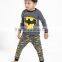 Wholesale Pajamas Superhero bat man Pajamas for kids Children sleepwear cotton pajamas with High quality