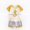 Boy's Summer Pineapple Stamp Cotton Baby Beach Sports Suit