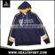 Canada Fashion Design Victoria University Embroidery Big Logo Navy Blue Hoodie
