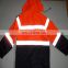 Waterpoof Orange High visibility Reflective Warm Safety Jacket