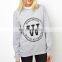 Women Long Sleeve Fashion Sweatshirt 2016 CAH0035