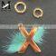 Popular and Fashion Winter Metal Letter Necklace Keychain/Mink Fur Accessory