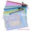 plastic mesh file folder custom document folder clear pvc document bags with zipper for documents and receipt