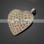wholesale heart shape pendant alloy pendant cloth accessories