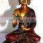 Buddhism Bodhisattva Sakyamuni Old Tibetan Brass Sating Buddha Statue Medicine Blessing Buddhism Art Ethnic God Buddha statue