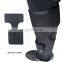 Soft breathable material ankle gun holster with metal snap