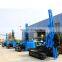 Solar photovoltaic hydraulic guardrail hammer pile drilling rig